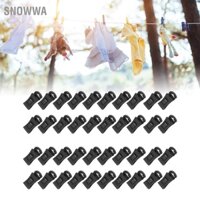 Snowwa 40 Chiếc Nhựa Chống Trượt Kẹp Quần Áo Tất Giặt Có Móc Treo Đồ Máy Sấy