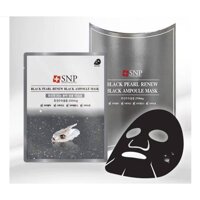 Snp Mặt Nạ Tinh Chất Collagen Ngọc Trai Đen Phục Hồi Da Bị Hư Tổn Snp Black Pearl Renew Ampoule Mask25ml
