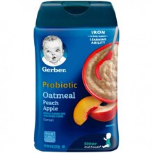 Bột ăn dặm Gerber yến mạch đào táo 227g
