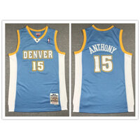 Số áo đấu NBA Denver Nuggets .. Giày bóng rổ retro màu xanh 15 Anthony