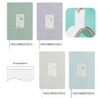 SỔ BÌA CỨNG LITTLEWOODS KHỔ A5 DÒNG KẺ NGANG 8MM 200 TRANG - CHÍNH HÃNG CAMPUS KOKUYO