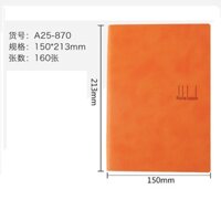 Sổ bìa da A5 Heeton A25-870 KT: 150x213mm