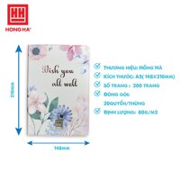 Sổ bìa da Delus Light A5, 200 trang - 9232 - Màu Trắng