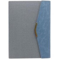 Sổ Bìa Da Kẻ Ngang Có Chấm 200 Trang 80gsm - The Sun ST 01-23 - Màu Xanh Xám