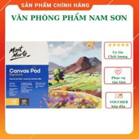 Sổ Canvas Toan Vẽ Màu Acrylic,Sơn Dầu, Canvas Pad 10 Tờ Toan, 280Gsm A5A4A3 Mont Marte - A5