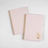 Sổ caro ô 6x6mm bìa trong suốt 120 trang lò xo kép B5, tập sổ Klong MS 584