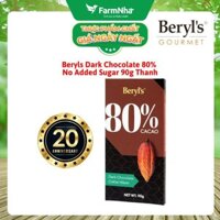 Sô cô la Beryls No Added Sugar Dark 80% Chocolate 90g: Sự Lựa Chọn Hoàn Hảo Cho Người Yêu Thích Sô Cô La Đậm Đà