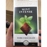 Sô-cô-la đen Lindt Excellence dạng thanh, vị bạc hà, không có nhân 100g nhập khẩu Đức