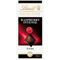 sô cô la đen mâm xôi khô - hiệu LINDT (chocolate)- dạng thanh- hàng xách tay Úc