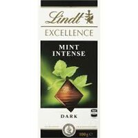 sô cô la đen vị bạc hà- hiệu LINDT(chocolate)- thanh 100g- hàng xách tay Úc