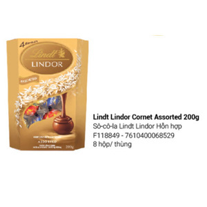 Sô cô La Lindor hỗn hợp hiệu Lindt 200g