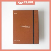 Sổ còng A5 Crabit - Còng 6 lỗ - Bìa Nâu Beechnut