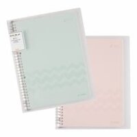 Sổ còng sắt Klong A4 80 tờ-160 trang Caro 5x5 30 chấu, 6 tab phân trang, refill giấy Klong MS 540