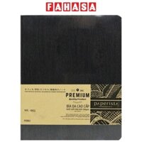 Sổ Da Bìa Mềm Vân Gỗ A5 - Không Kẻ Có Chấm - 200 Trang 100gsm - Blueangel WOL-GM53