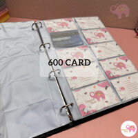Sổ đựng card bìa da simili (360/480/600 card)