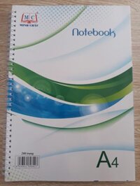 Sổ gáy xoắn A4 Minh Châu 200tr