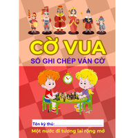 Sổ ghi chép các ván cờ vua - Biên bản thi đấu khổ A6, 32 trang