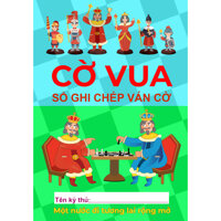 Sổ ghi chép các ván cờ vua - Biên bản thi đấu khổ A6, 64 trang