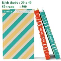 Sổ ghi chép Kế Toán bìa cứng ruột giấy in caro cao cấp size 30 x 40 cm Khổ Lớn mã 500