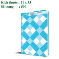 Sổ ghi chép Kế Toán bìa cứng ruột giấy in caro cao cấp size 21 x 33 cm Khổ Lớn 500 trang