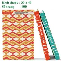 Sổ ghi chép Kế Toán bìa cứng ruột giấy in caro cao cấp size 30 x 40 cm Khổ Lớn mã 400