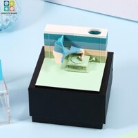 Sổ Ghi Chú Để Bàn 164 Trang Trí Hình Gramophone 3D Sáng Tạo 3D D Cor 164 Tờ Giấy Note SHOPSBC6246