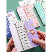 Sổ ghi chú từ vựng tiếng Anh cho học sinh, sổ ghi nhớ tiếng Anh, sổ ghi chú từ vựng di động cho học sinh trung học Nhật Bản và Hàn Quốc, cần thiết cho chuẩn bị thi, sổ tay nhỏ gọn, có thể giấu được