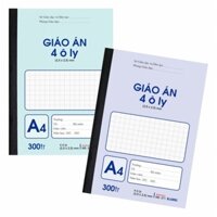 Sổ giáo án 4 ô ly may dán gáy KLONG A4 300 trang 70GSM Vở giáo án bài giảng MS 371