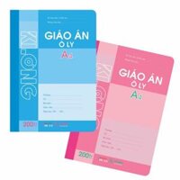 Sổ Giáo án 5 ô ly 200tr A4 314T5