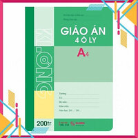 Sổ giáo án KLONG 4 ôly(2.5*2.5) A4 200tr; MS: 314T4