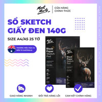 Sổ giấy đen Mont Marte Black Paper Sketch Pad - 140gsm - 25 tờ