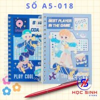 Sổ Lò Xo A5 018 Bìa Cứng 220 Trang (110 Tờ) Giấy Tốt