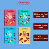 Sổ Lò Xo A5 Kẻ Ngang Classmate 200 Trang, Sổ, Sổ Tay Ghi Chép, Note Book, Lên Planner, Bullet Journal 20-026A5