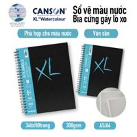 Sổ lò xo bìa cứng CANSON XL 68 trang - AQUARELLE/WATERCOLOUR 300gsm CP