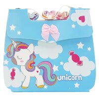Sổ Lò Xo Có Nút Bấm Unicorn 1257 - Màu Xanh Da Trời