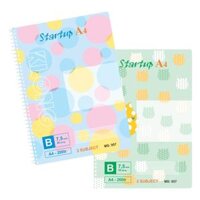 Sổ lò xo đơn A4 bì cứng 200tr offset 7076 MS 957