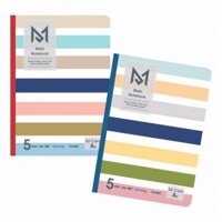Sổ may dán gáy Caro A4 Math Notebook 120 trang Klong MS 987