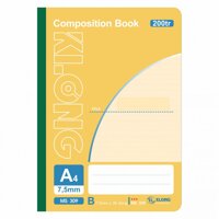 Sổ may KLONG A4 200trang 5888 Compostion Book MS 309