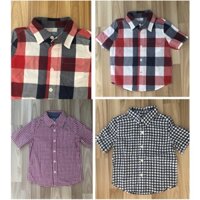 Sơ mi babyGAP bé trai xuất xịn - Sọc đỏ trắng