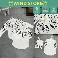 Sơ Mi barret In Họa Tiết Tia Sét Siêu Đẹp Newss 2025 - Áo Sơ Mi Cao CấP