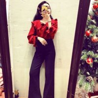 Sơ mi cổ bèo Chất habutai lụa