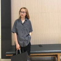 Sơ Mi Cổ Danton Freesize >65kg Sọc Ngang