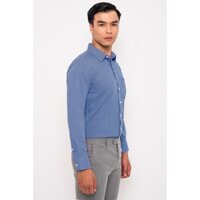 Sơ Mi dài tay mattana Xanh Biển Đậm Caro Nhỏ Slim Fit Dài Tay MAM25190011708623