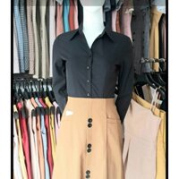 Sơ mi đen dài tay