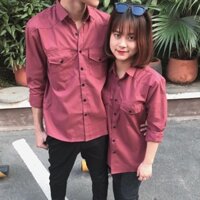 Sơ mi đỏ 2 túi