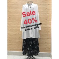 SƠ MI HÀN DÁNG DÀI SALE 40%