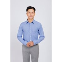 Sơ mi nam dài tay mattana - Slimfit xanh caro