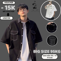 Sơ mi nam tay ngắn Lạc Lạc Oficial thời trang nam , chất liệu vải lụa mango dày dặn , áo sơ mi nam big size , form rộng