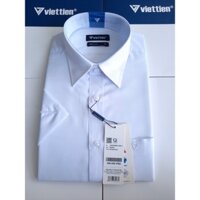 sơ mi nam VIỆT TIẾN trắng ngắn tay