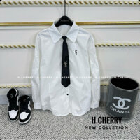 SƠ MI NỮ CAO CẤP KÈM CÀ VẠT TAG XỊN CHUẨN ẢNH LOẠI 1